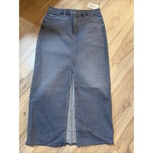 Universal Thread‎ Skirt Maxi Women's 10 Gray Denim Maxi Skirt
